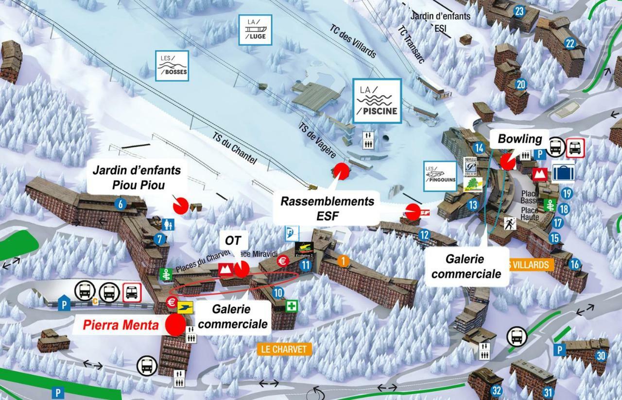 Arc 1800 Pierra Menta Daire Les Arcs  Dış mekan fotoğraf